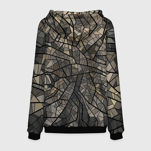 Мужская толстовка Mosaic Pig / 3D-Черный – фото 2