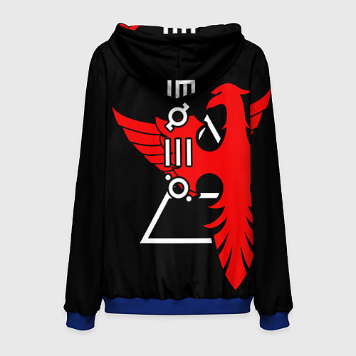 Мужская толстовка 30 Seconds to Mars / 3D-Синий – фото 2