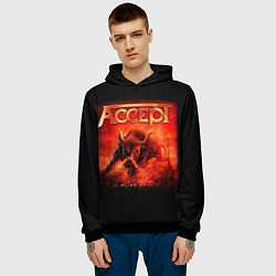Толстовка-худи мужская Accept: Hell Bull, цвет: 3D-черный — фото 2