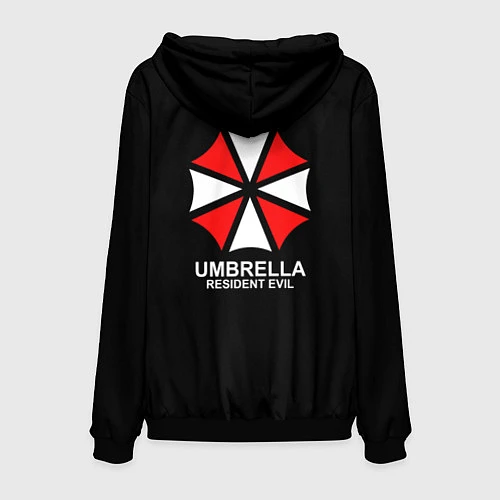 Мужская толстовка UMBRELLA CORP / 3D-Черный – фото 2