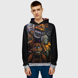 Толстовка-худи мужская Five Nights at Freddy's, цвет: 3D-меланж — фото 2