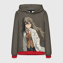 Толстовка-худи мужская Rascal Does Not Dream, цвет: 3D-красный