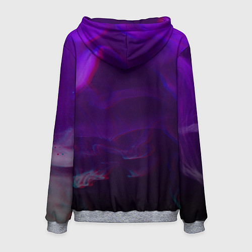 Мужская толстовка Marshmello: Violet Glitch / 3D-Меланж – фото 2