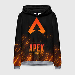 Толстовка-худи мужская Apex Legends: Orange Flame, цвет: 3D-меланж