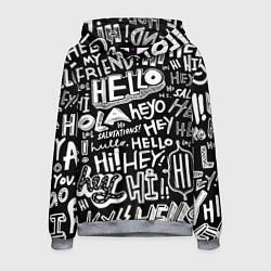 Толстовка-худи мужская Hello Pattern, цвет: 3D-меланж