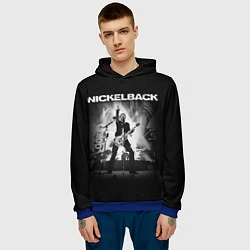 Толстовка-худи мужская Nickelback Rock, цвет: 3D-синий — фото 2