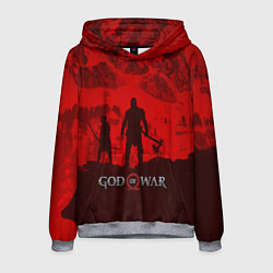Толстовка-худи мужская God of War: Blood Day, цвет: 3D-меланж