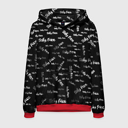 Толстовка-худи мужская Sally Face: Black Pattern, цвет: 3D-красный