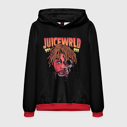 Толстовка-худи мужская Juice WRLD, цвет: 3D-красный