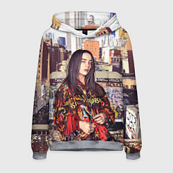 Толстовка-худи мужская Billie Eilish: Street Style, цвет: 3D-меланж