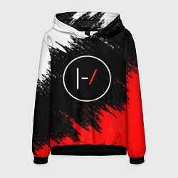 Толстовка-худи мужская 21 Pilots: Black & Red, цвет: 3D-черный