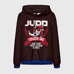 Толстовка-худи мужская Judo: Touch Me, цвет: 3D-синий