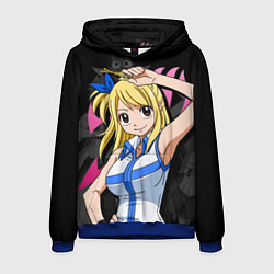 Толстовка-худи мужская Fairy Tail: Lucy, цвет: 3D-синий