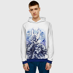 Толстовка-худи мужская Hollow Knight, цвет: 3D-синий — фото 2