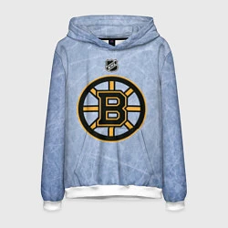 Толстовка-худи мужская Boston Bruins: Hot Ice, цвет: 3D-белый