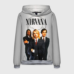 Толстовка-худи мужская Nirvana, цвет: 3D-меланж