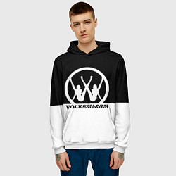 Толстовка-худи мужская Volkswagen girls, цвет: 3D-белый — фото 2
