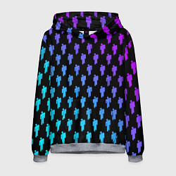 Толстовка-худи мужская Billie Eilish: Neon Pattern, цвет: 3D-меланж