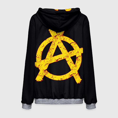 Мужская толстовка Король и Шут Анархия спина / 3D-Меланж – фото 2