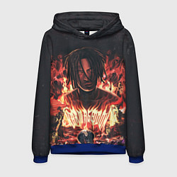 Толстовка-худи мужская KIZARU - Karmageddon, цвет: 3D-синий