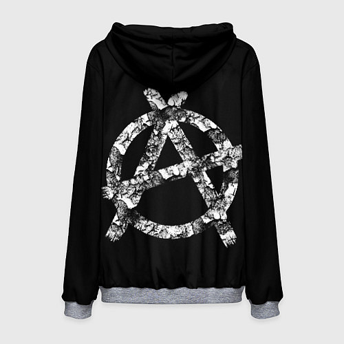 Мужская толстовка Король и Шут Анархия спина / 3D-Меланж – фото 2