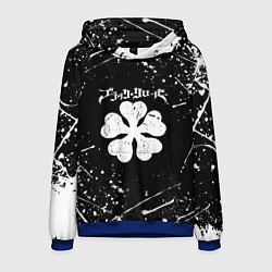 Толстовка-худи мужская ЧЁРНЫЙ КЛЕВЕР, цвет: 3D-синий
