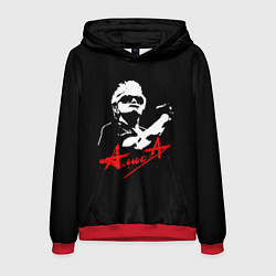 Толстовка-худи мужская АлисА, цвет: 3D-красный