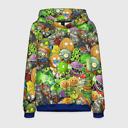 Толстовка-худи мужская PLANTS VS ZOMBIES, цвет: 3D-синий