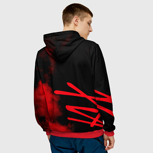 Мужская толстовка Stray Kids / 3D-Красный – фото 4