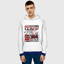 Толстовка-худи мужская Stray Kids, цвет: 3D-синий — фото 2