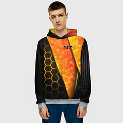 Толстовка-худи мужская Mass Effect N7, цвет: 3D-меланж — фото 2