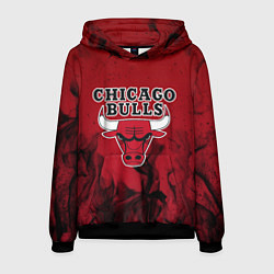 Толстовка-худи мужская CHICAGO BULLS, цвет: 3D-черный
