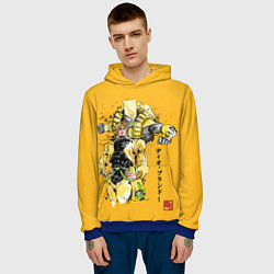 Толстовка-худи мужская JoJo Bizarre Adventure, цвет: 3D-синий — фото 2