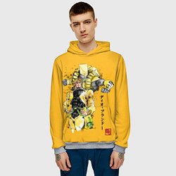 Толстовка-худи мужская JoJo Bizarre Adventure, цвет: 3D-меланж — фото 2