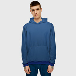Толстовка-худи мужская 19-4052 Classic Blue, цвет: 3D-синий — фото 2