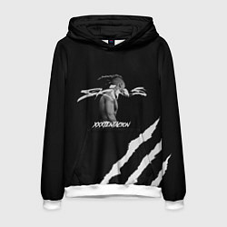 Толстовка-худи мужская XXXTENTACION SKINS, цвет: 3D-белый