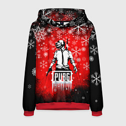 Толстовка-худи мужская PUBG, цвет: 3D-красный