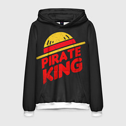 Толстовка-худи мужская One Piece Pirate King, цвет: 3D-белый