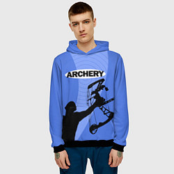 Толстовка-худи мужская Archery, цвет: 3D-черный — фото 2