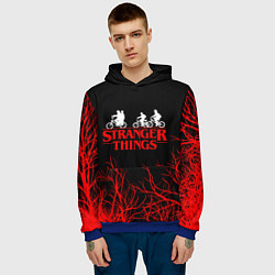Толстовка-худи мужская STRANGER THINGS, цвет: 3D-синий — фото 2