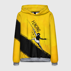 Толстовка-худи мужская Fencing, цвет: 3D-меланж