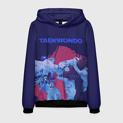 Толстовка-худи мужская Taekwondo, цвет: 3D-черный