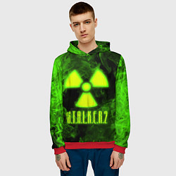 Толстовка-худи мужская STALKER 2, цвет: 3D-красный — фото 2