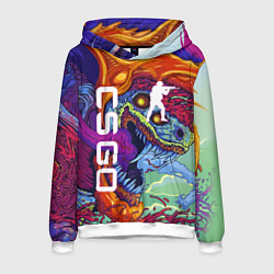 Толстовка-худи мужская CS GO HYPERBEAST, цвет: 3D-белый