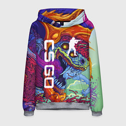 Толстовка-худи мужская CS GO HYPERBEAST, цвет: 3D-меланж