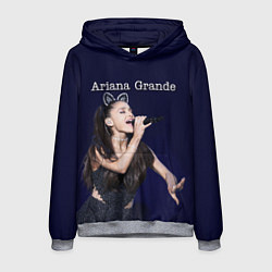 Толстовка-худи мужская Ariana Grande Ариана Гранде, цвет: 3D-меланж