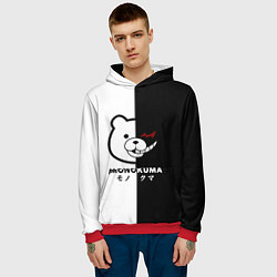 Толстовка-худи мужская Monokuma, цвет: 3D-красный — фото 2