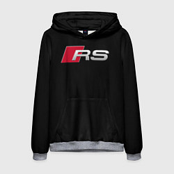 Толстовка-худи мужская AUDI RS, цвет: 3D-меланж