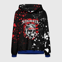 Толстовка-худи мужская Stigmata, цвет: 3D-синий