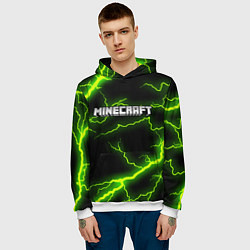 Толстовка-худи мужская MINECRAFT STORM, цвет: 3D-белый — фото 2
